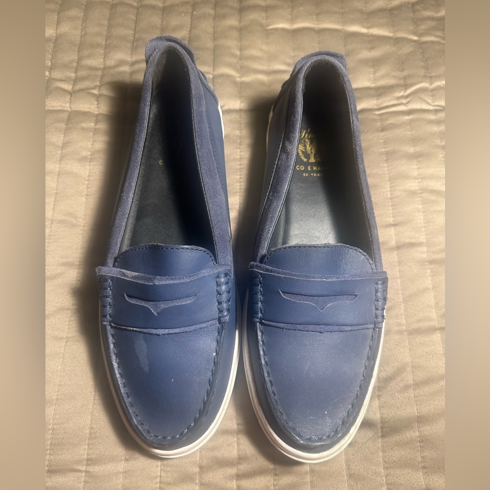 Cole Haan Blue Pinch Marine Classic deck shoes, Size 9 1/2.
